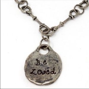 Jes MaHarry Be Loved bone link sterling bracelet